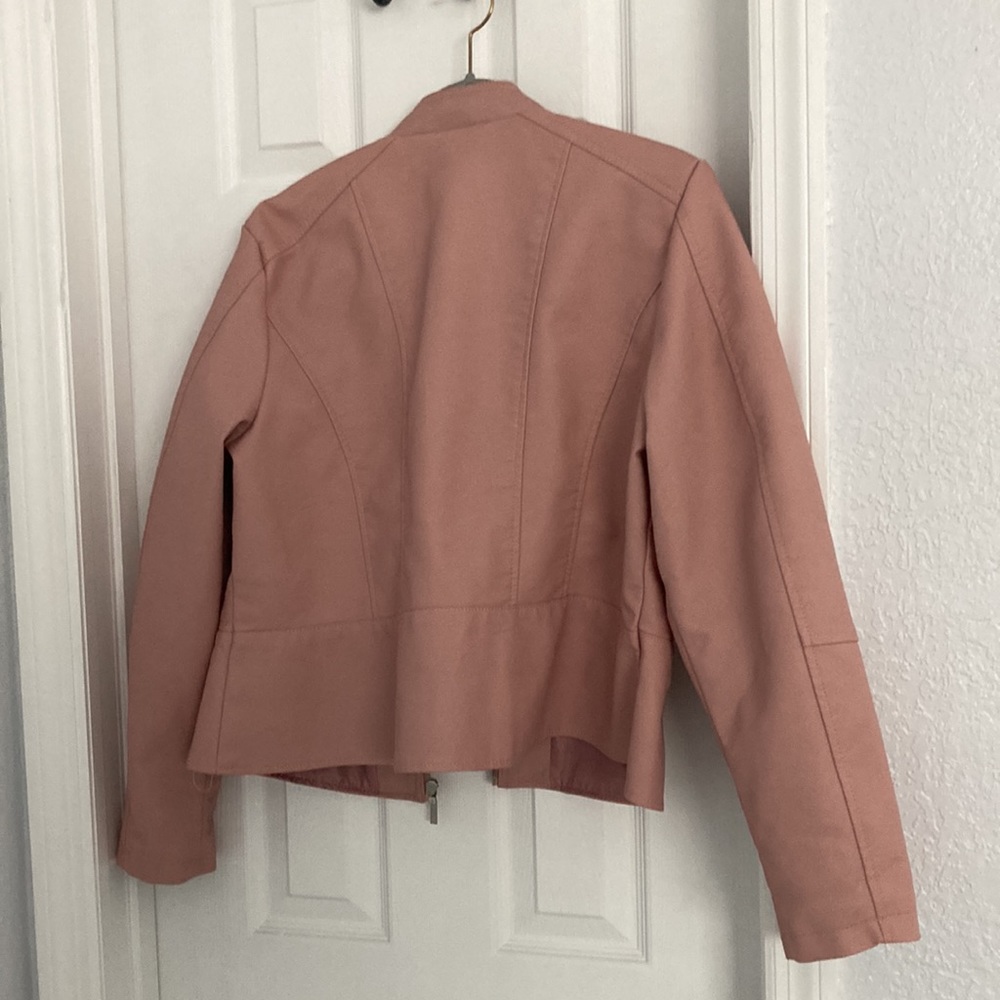 Pleather Pink Jacket By Baccini - image 3